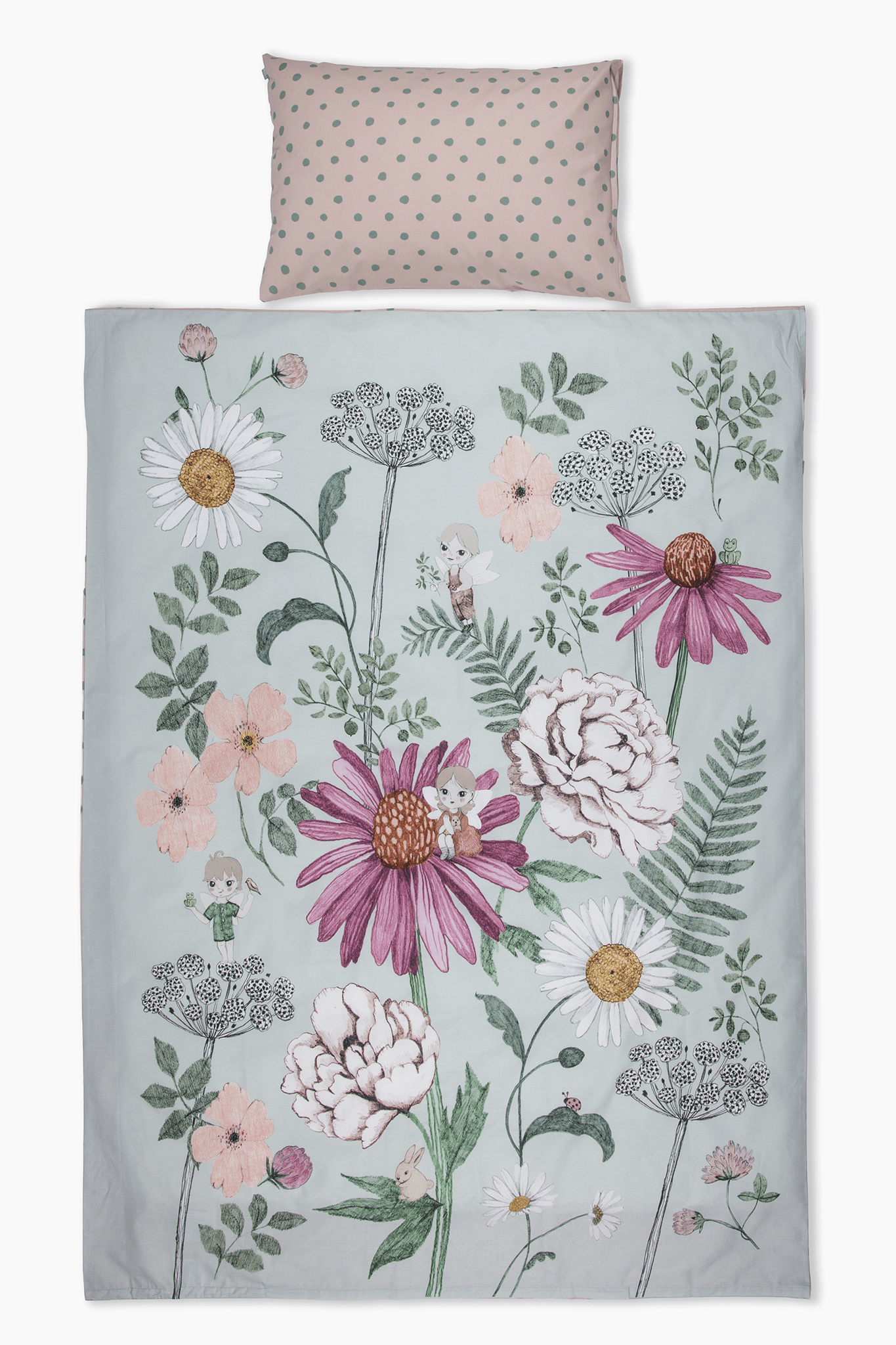 Kukkakeiju Pussilakanasetti - PENTIK - Tekstiilit/Makuuhuonetekstiilit/Pussilakanat