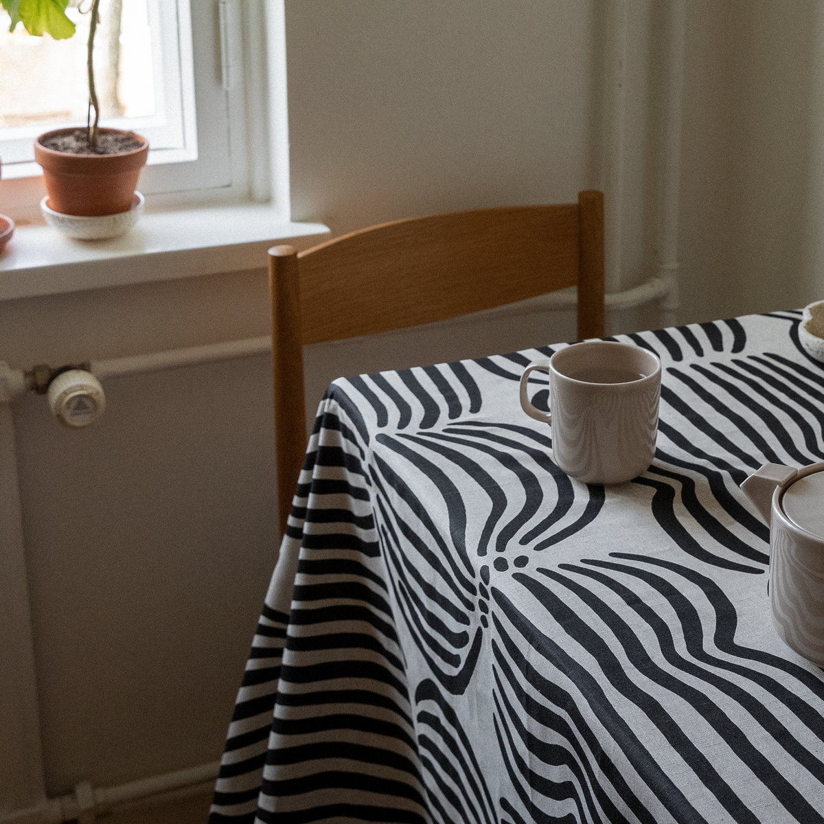 Vilja Akryylipinnoitettu Kangas Puuvilla-Pellava