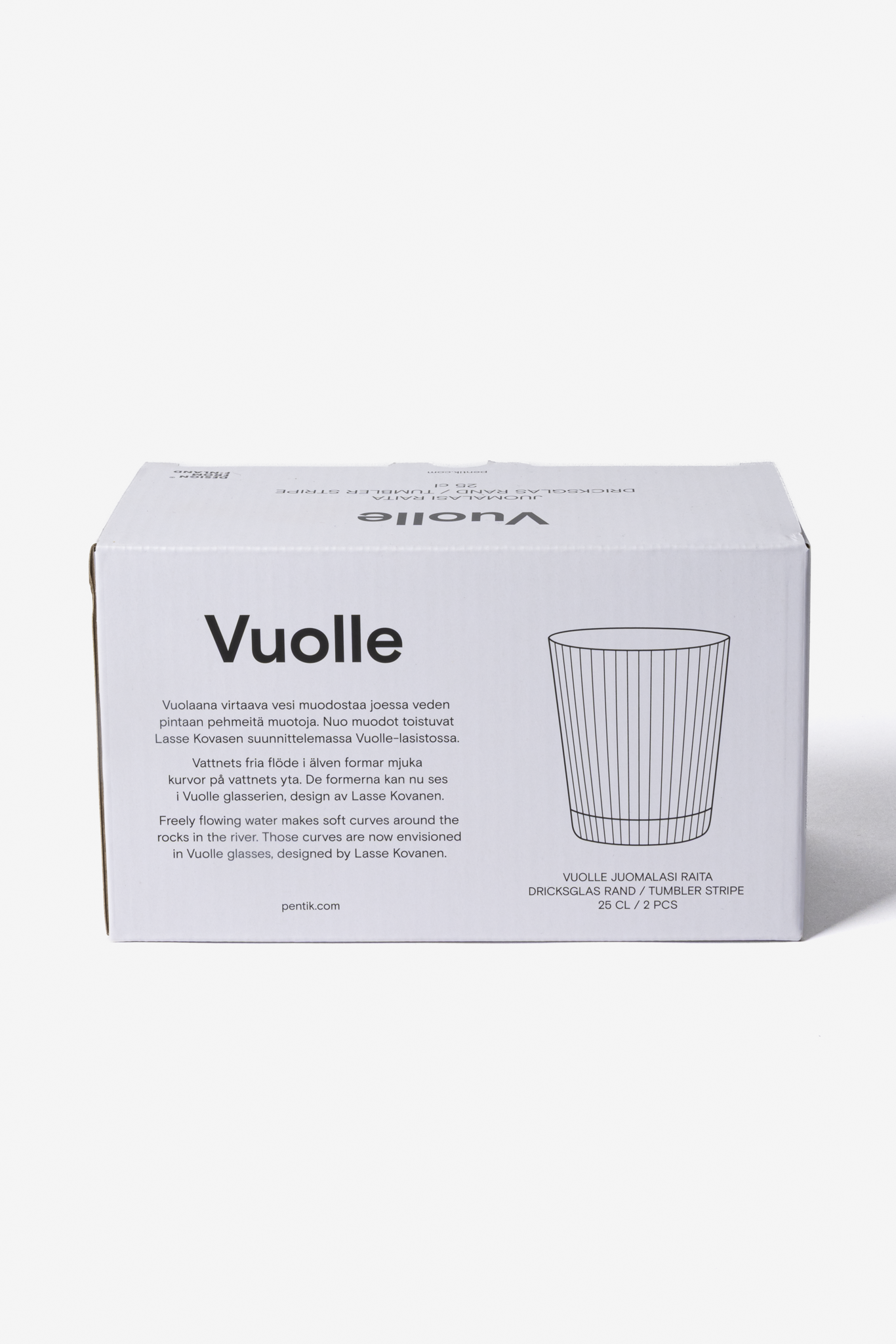 Vuolle Juomalasi Raita 2 kpl