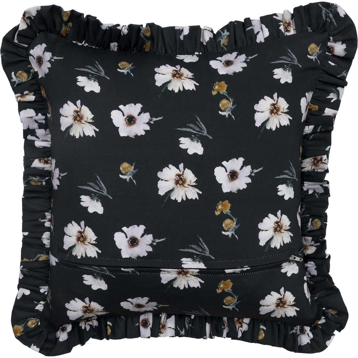Kosmoskukka Cushion Cover with Frill