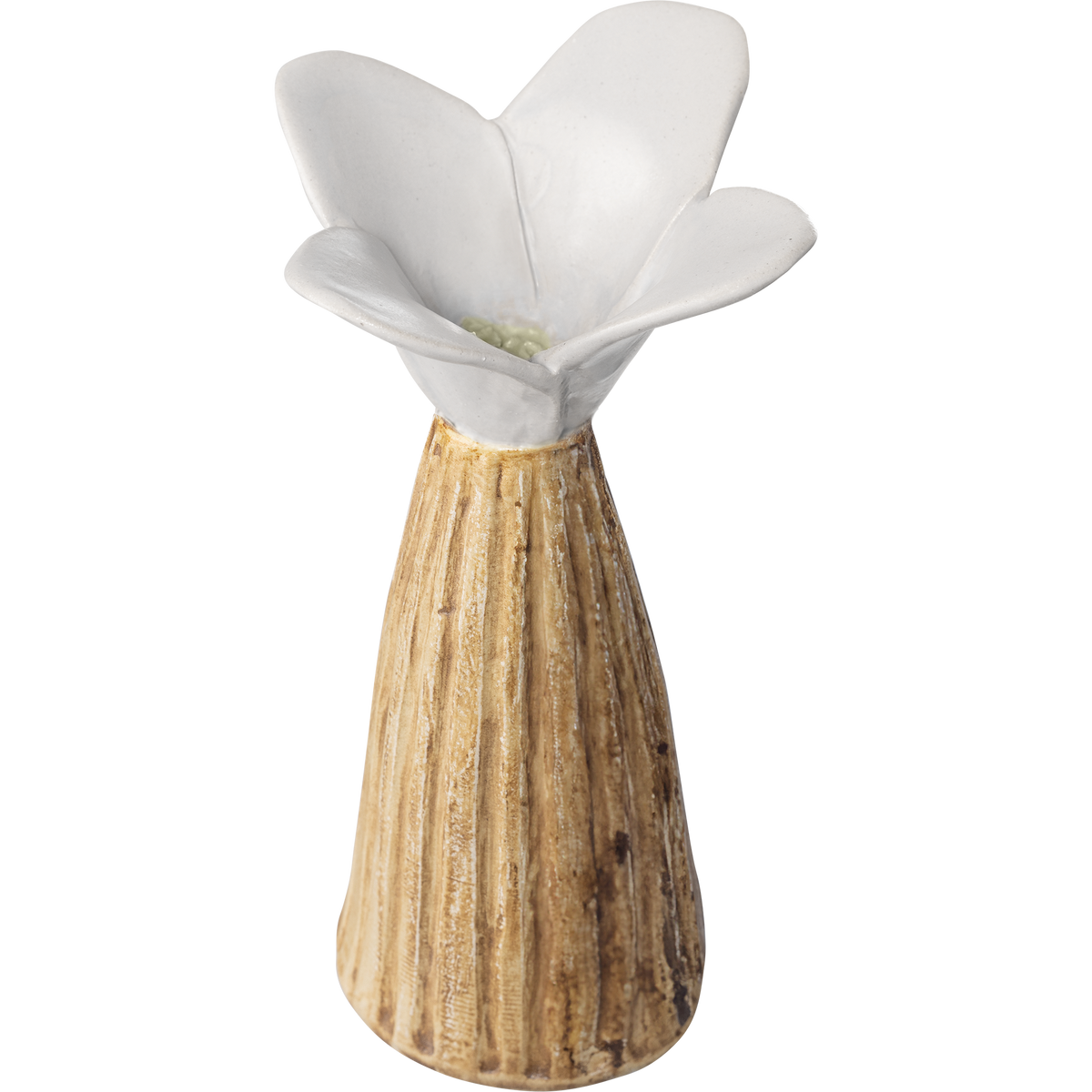 PENTIK 花デザイン 陶器 Niittykukka Ceramic Sculpture, White 12 cm – PENTIK