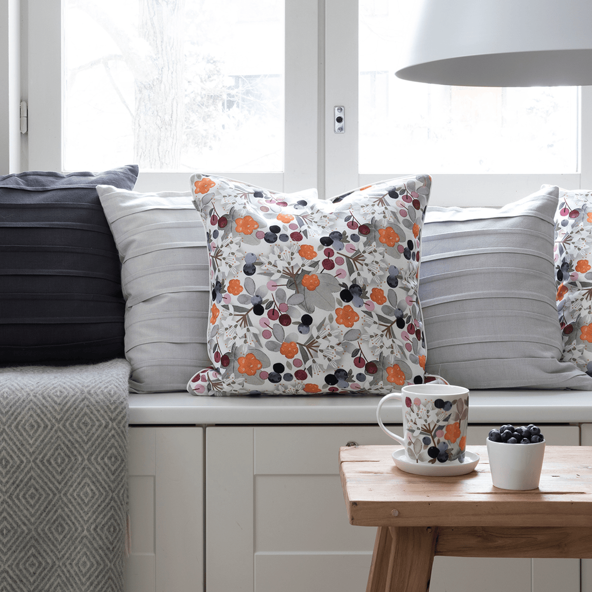 Metsämarja Tyynynpäällinen - PENTIK - Tekstiilit/Sisustustekstiilit/Tyynynpäälliset