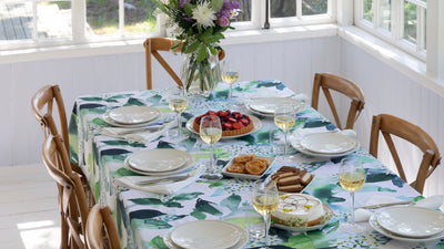 Festive table setting for spring celebrations