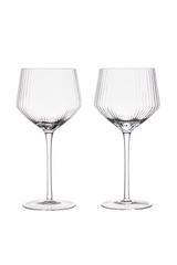 Vuolle Red Wine Glass Stripe 2 pcs