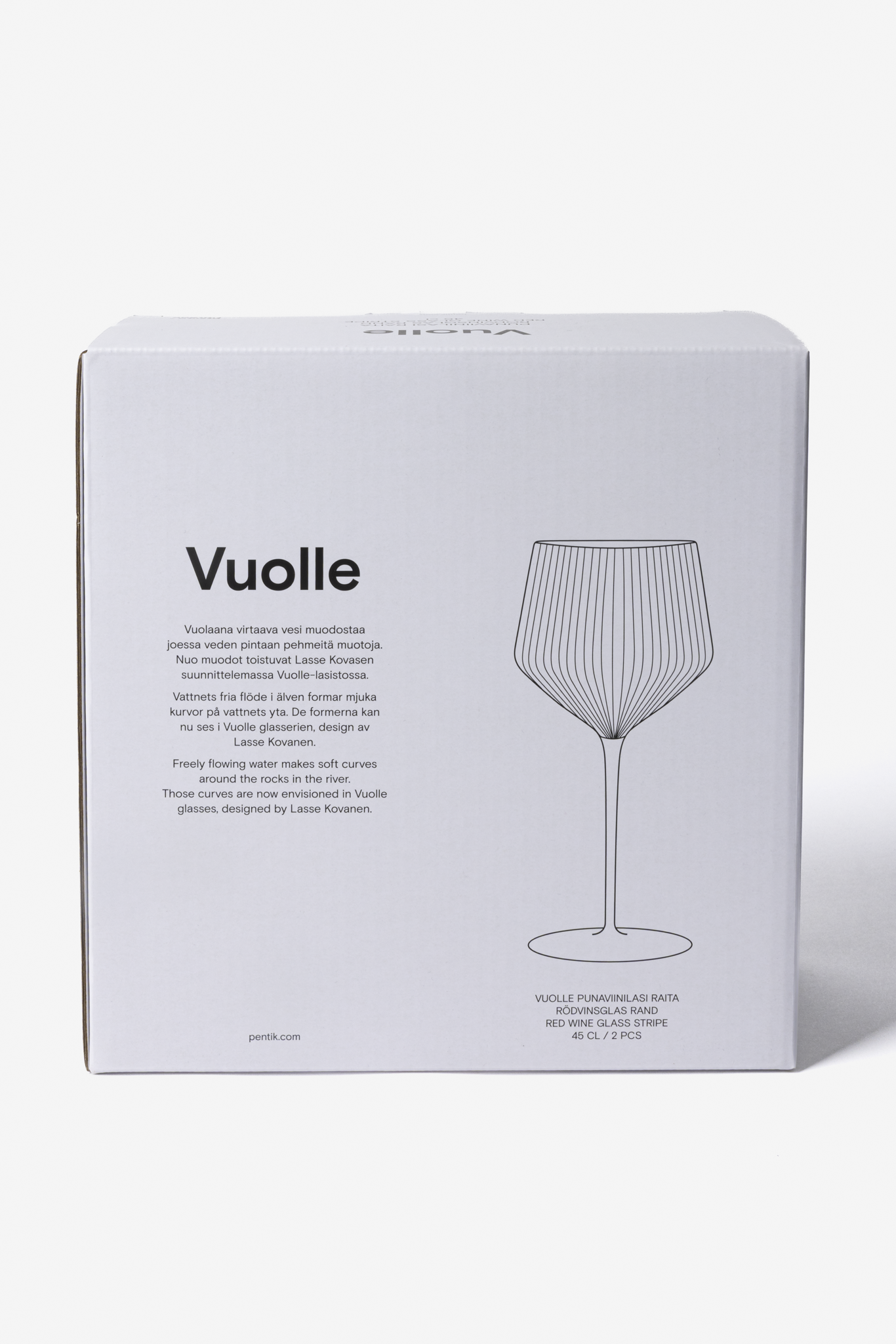 Vuolle Punaviinilasi Raita 2 kpl