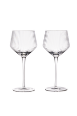 Vuolle White Wine Glass Stripe 2 pcs