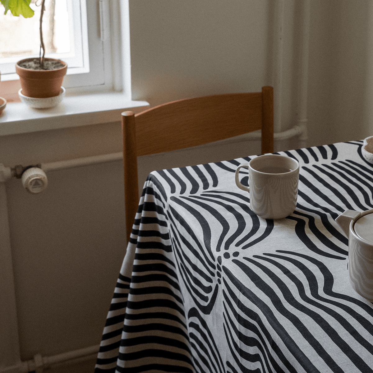 Vilja Akryylipinnoitettu Kangas Puuvilla-Pellava - PENTIK - Tekstiilit/Sisustustekstiilit/Akryylipinnoitetut kankaat