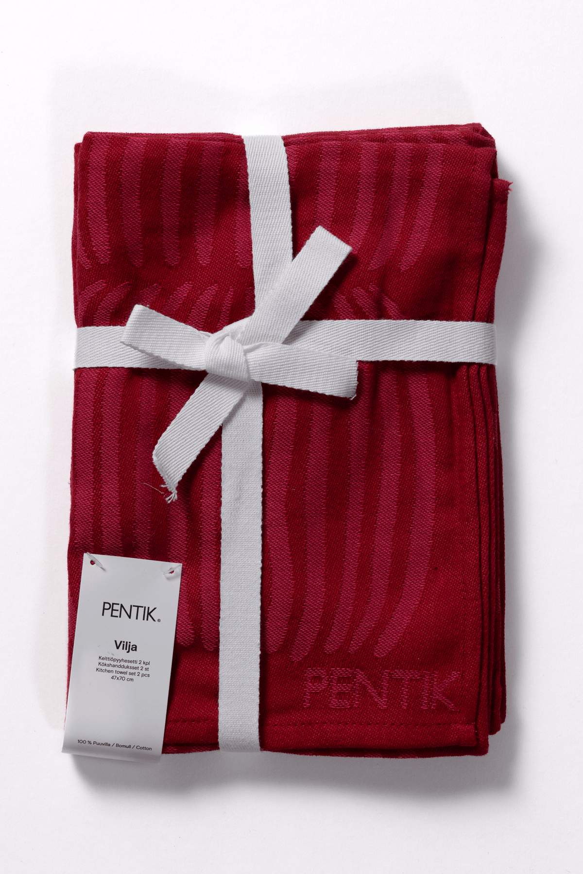 Vilja Keittiöpyyhe 2 kpl/setti - PENTIK - Tekstiilit/Keittiötekstiilit/Keittiöpyyhkeet